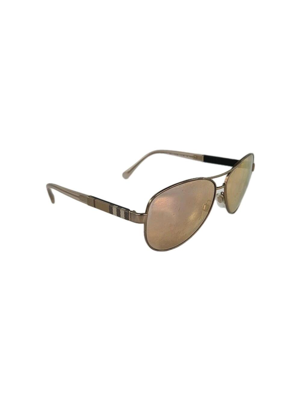 Burberry BE3080 sunglasses Gold Frame Nova Check 59-14-135 2N Sunglasses